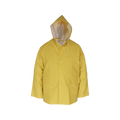 Gripwell XL Wet Weather Raincoat with Hood - Yellow - PVC - 3/4 Length - SuperSaverAU - view 1