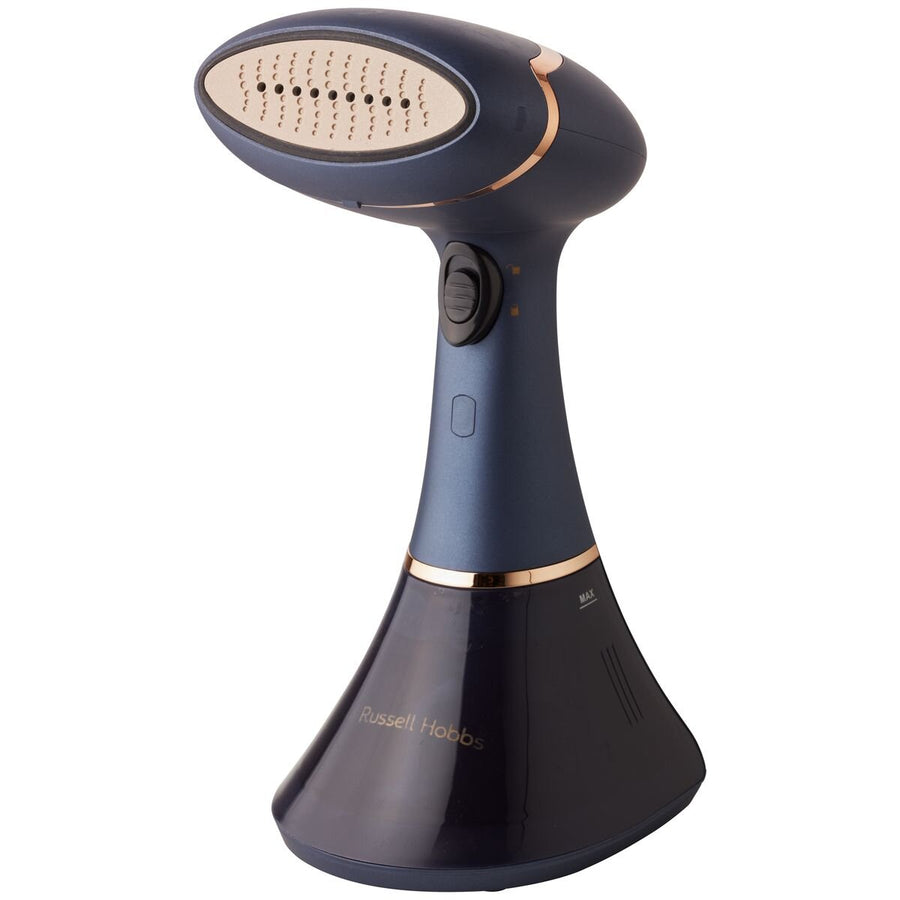 Russell Hobbs Handheld Supreme Steamer - 1800W, 45 Second Heat-Up, Scent Enhancer, Navy - RHC410