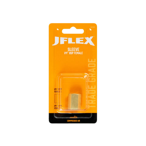 JFLEX 1/4" BSP Female Brass Hexagon Sleeve / Socket