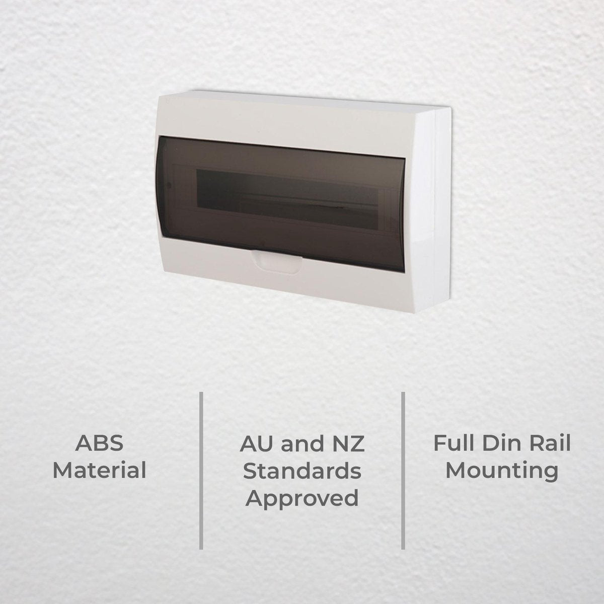 Deta 18 Module Surface Mounted Switchboard - ABS - 362mm - Safe Design - SuperSaverAU - view 2