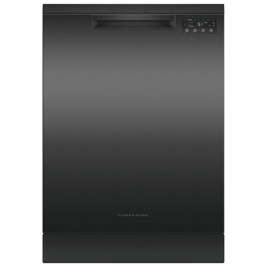 Fisher & Paykel Series 7 Freestanding Dishwasher - 15 Place Settings - Black Stainless Steel - DW60FC4B2