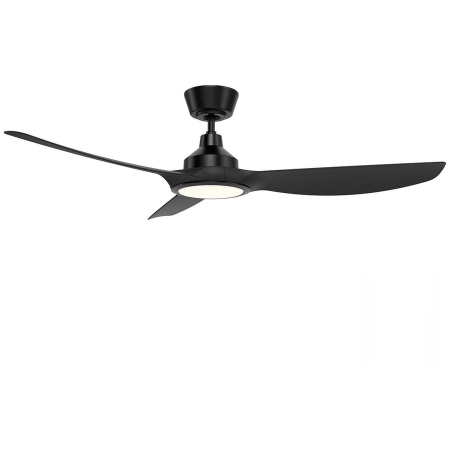 Mercator Jota 132cm DC Ceiling Fan with LED Light - Black, 6 Speeds, Remote - FC2110133BK