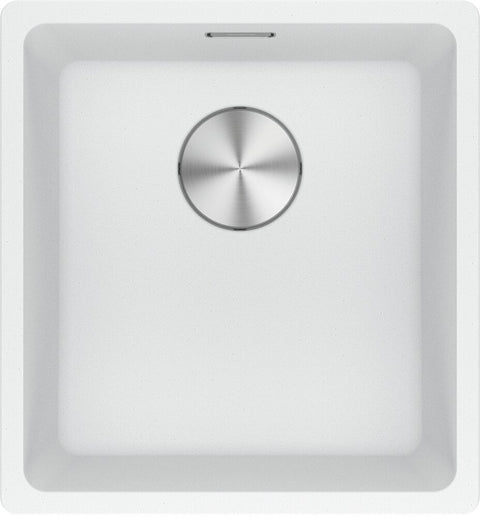 Franke Maris 370mm Single Bowl Flush Mount Sink - Polar White Fragranite - MRG210-37PW-B