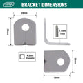 Carinya Reinforcing Angle Bracket 20x20x15mm Powder Coated 12 Pack - SuperSaverAU - view 5