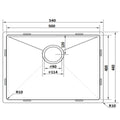 Alto Single Bowl Stainless Steel Sink - 50L - 304 18/10 Steel - Top, Under or Flush Mount - ALTO50