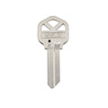EHI KS1 53mm Silver Blank Key, Nickel Plated Brass