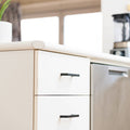 Taskmaster 96mm Matte Black Hollow Square Steel Cabinet Handle