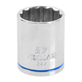 Trojan 27mm Socket 1/2" Drive - Chrome Vanadium - Durable - 12-Point Design - SuperSaverAU - view 1