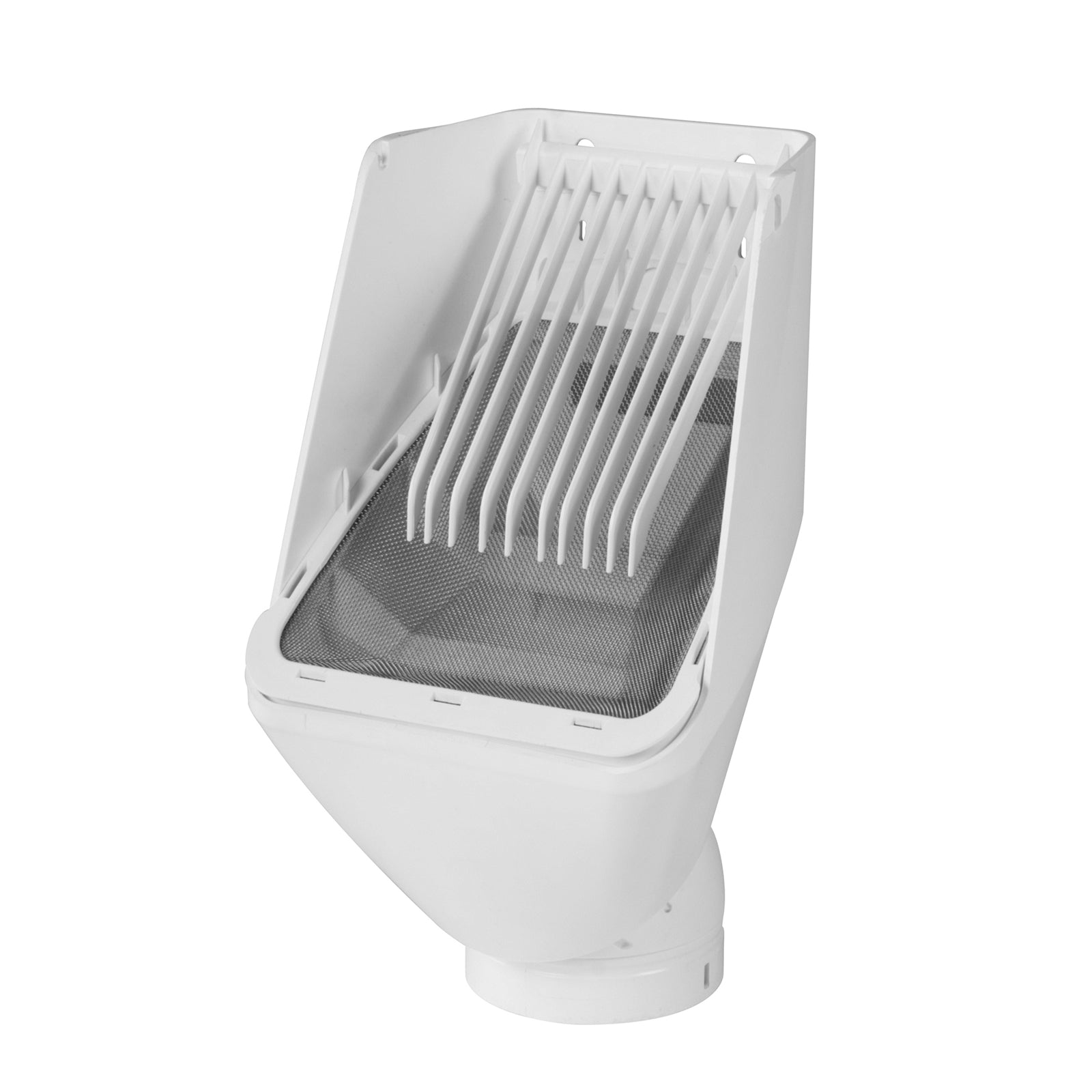 Rain Harvesting Leaf Eater Ultra Rain Head 90mm - White UPVC Downpipe Filter