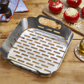 Matador Large BBQ Grill Basket - Stainless Steel Open Mesh for Outdoor Cooking