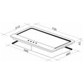 Artusi 72cm natural gas cooktop - 5 burners with wok, cast iron trivets, stainless steel - AGH71XFFD