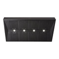 Schweigen Wall Mounted BBQ Rangehood - Black, 3200m³/h, Single External Motor, 8 Filters - CL7375BSEPAK