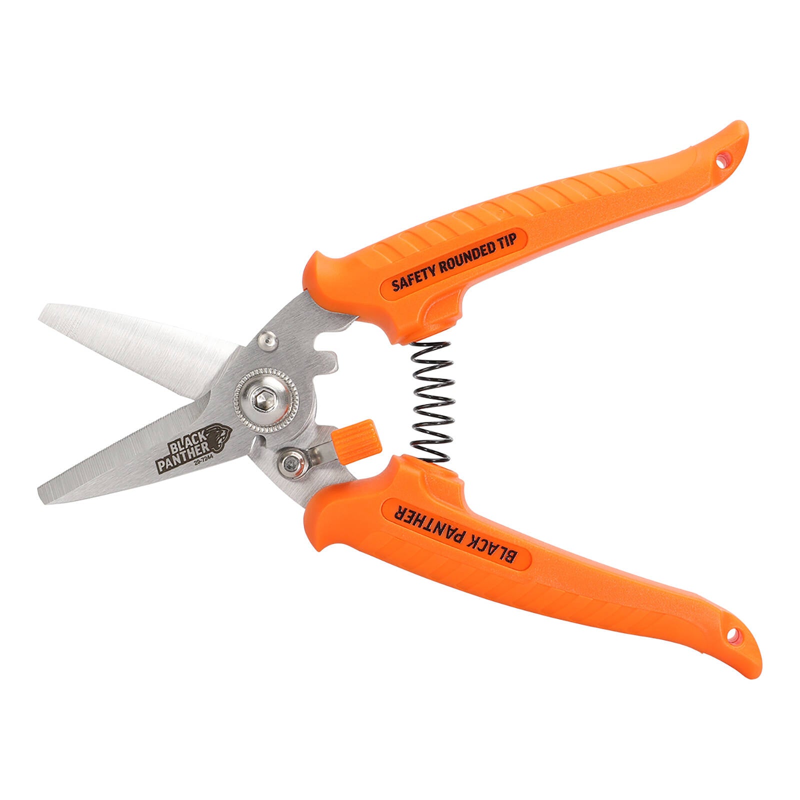 Sterling 180mm Safety Rounded Tip Black Panther Industrial Snips
