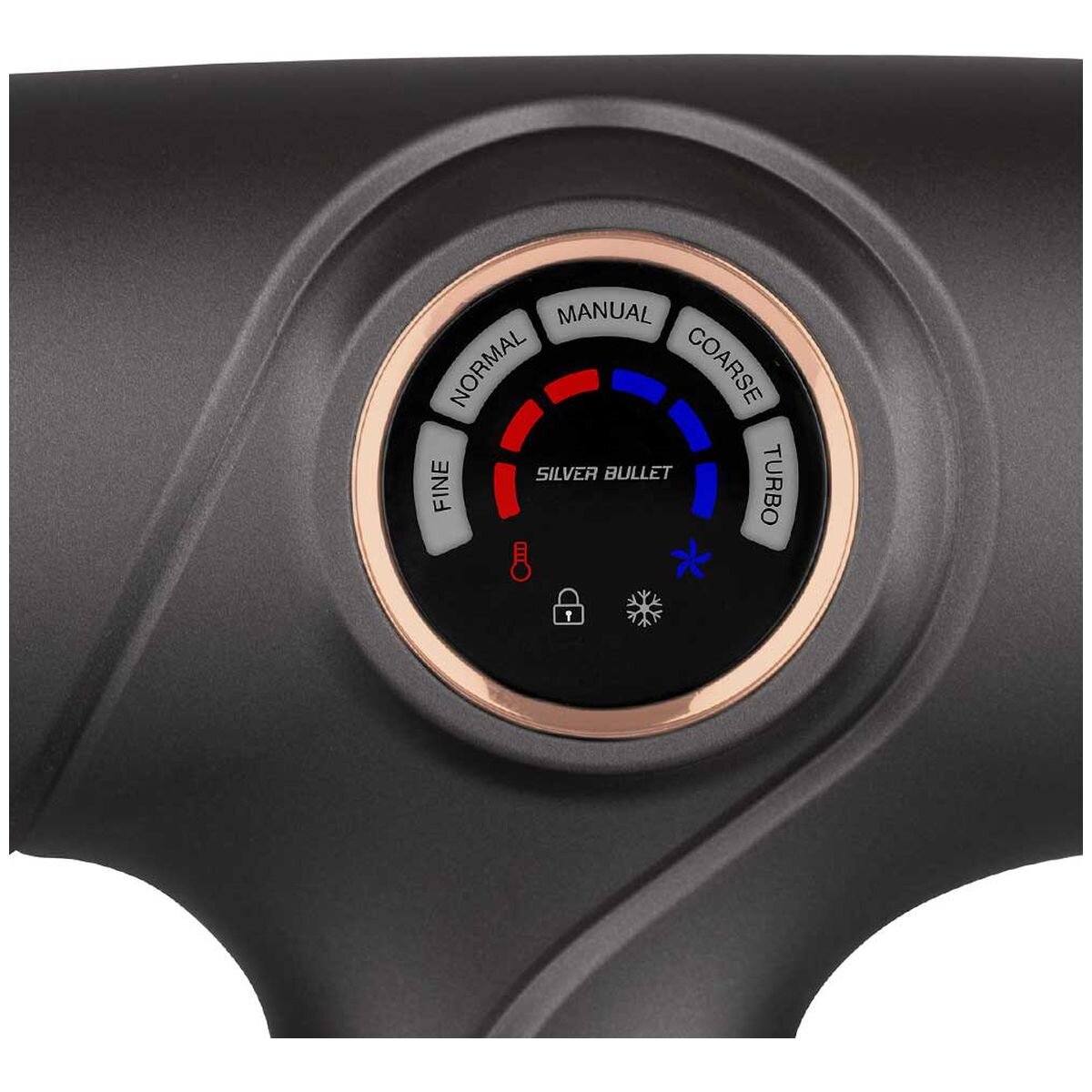 Silver Bullet Jetliner hair dryer 1800W - 5 dial-in modes, ionic, auto-locking - 900619
