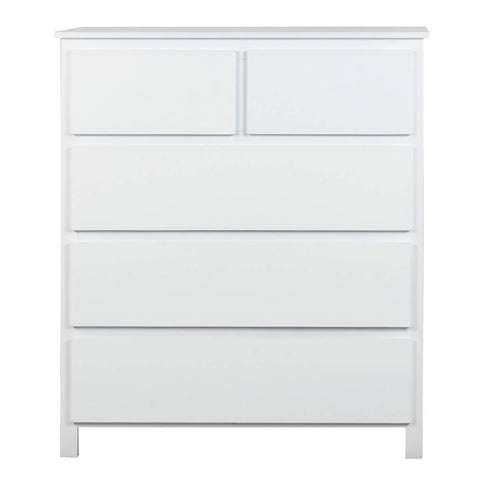 Ostro Furniture Sophia tallboy - white finish, rubberwood timber, supplied fully assembled - 20003010