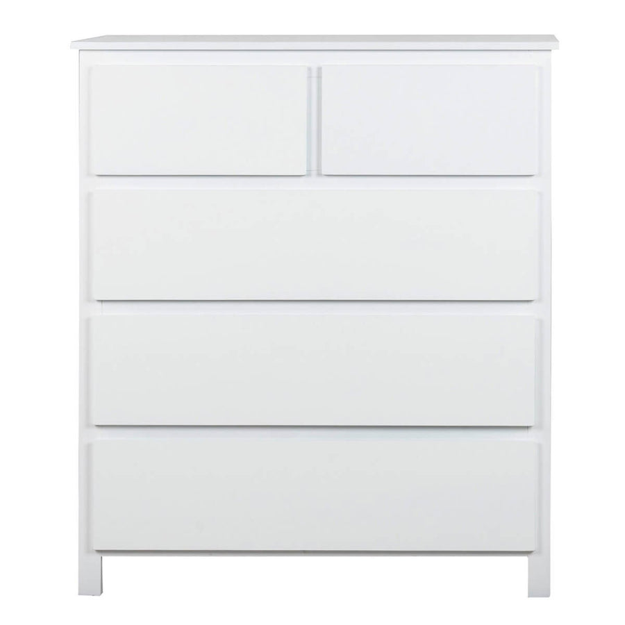 Ostro Furniture Sophia tallboy - white finish, rubberwood timber, supplied fully assembled - 20003010