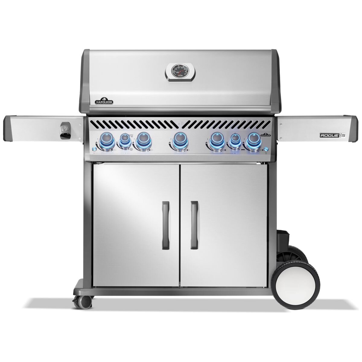 Napoleon Rogue Pro-S 625 5 Burner LPG Freestanding BBQ - Silver - Side Burner - RPS625RSIBPSS-2-AU