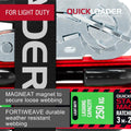 Quickloader Tie Down Strap Ratchet - 3m - 250kg Capacity - Red/Black - Weather Resistant - SuperSaverAU - view 3