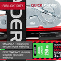 Quickloader 3m 250kg Magnet Ratchet Tie Down Strap - Red/Black