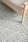 Rug Culture Maison Extra Large Rug 320x230cm - Off White and Grey Hand Loomed Wool - MSN-KATE-320X230