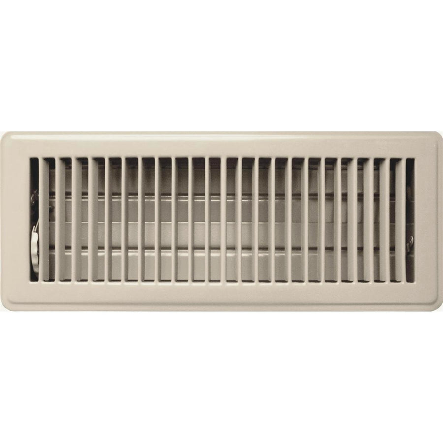 Accord Grey Metal Louvered Floor Vent 10 x 30cm Steel Adjustable Damper - SuperSaverAU - view 1