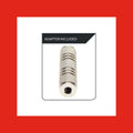Antsig 3m AUX Cable - 3.5mm Shielded Zinc Alloy Connectors - Chrome Gold - SuperSaverAU - view 2