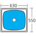 Oliveri 70L topmount laundry tub with rinse bypass - 304 grade stainless steel, Australian made - TI70S