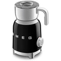 Smeg 50's Style retro milk frother - 600mL heating, 6 pre-set programs, black - MFF11BLAU