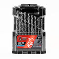 Full Boar 19 Piece HSS M2 Drill Bit Set, 135-Degree Split Point