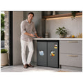 Airflo 156L bar fridge and freezer - Stainless steel doors, LED lighting, vegetable crisper - AFF156