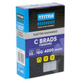 Titan 32mm Electro Galvanised Straight Collated Nail C Brads Pack 4000 - 16 Gauge - Durable - Chisel Point - SuperSaverAU - view 2