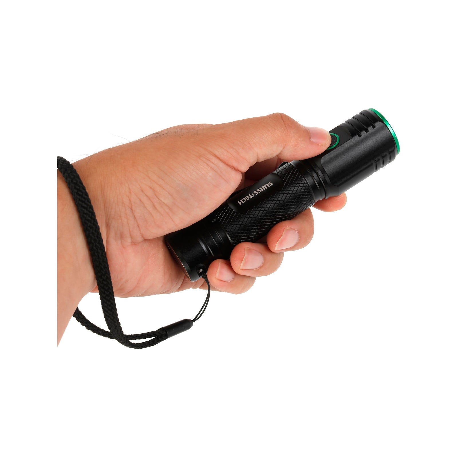 SWISS+TECH 2000lm Rechargeable LED Turbo Flashlight USB