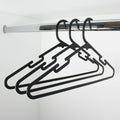 All Set Black Plastic Clothes Hanger 12 Pack - 385mm x 200mm - Anti-Slip Design - SuperSaverAU - view 4