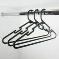 All Set Black Plastic Clothes Hangers - 12 Pack