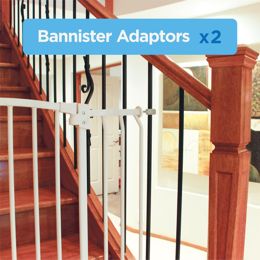 Perma Child Safety Bannister Adapter - 2 Pack, Steel Pressure Mount