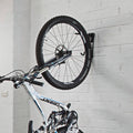 Pinnacle Bicycle Hanger Hook - Gloss Black Steel & PVC 2 Hook Wall Mount Bike Storage