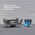 White Knight Ultra Pave 4L Medium Grey Quick Dry Paving & Concrete Paint - Water Based, UV Resistant, Recoat 2hrs
