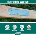 Carinya 375 x 75 x 5mm Galvanised Steel Mending Plate Bracket
