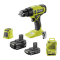 Ryobi 18V ONE+ Hammer Drill Kit - 2Ah & 4Ah Batteries - 13mm Chuck - 7-Piece Bit Set - SuperSaverAU - view 1