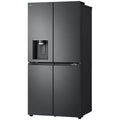 LG 506L French Door Fridge - Plumbed Ice and Water, Matte Black, 4.5 Star Energy - GF-L500MBL