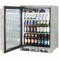 Rhino 148L Alfresco Bar Fridge - 316 Marine Grade Stainless Steel, IP24, Lockable Door - ENV1L-SD
