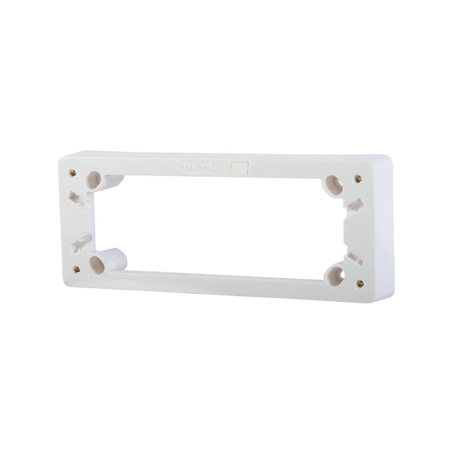 Deta 4 Outlet Mounting Block 26mm Polycarbonate Compact Design - SuperSaverAU - view 1