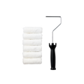 Pro Renovator Microfibre Mini Roller Pack of 7 - 100mm - Smooth Finish - SuperSaverAU - view 2