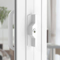 Rolltrak White Sliding Patio Door Keyed Lock Set, Powder Coated Alloy