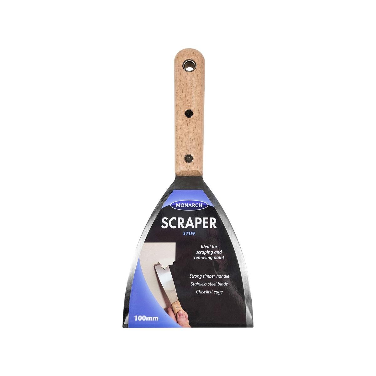 Monarch Scraper - 100mm - Stainless Steel - Heavy Duty - SuperSaverAU - view 1