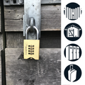 Master Lock 50mm Brass Resettable Combination Padlock - Strong - Durable - Weather Resistant - SuperSaverAU - view 4
