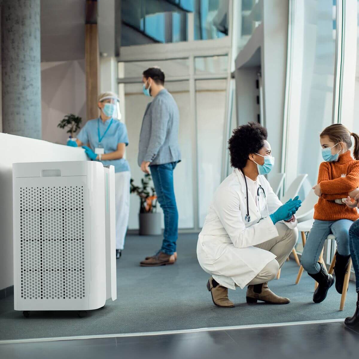 Ionmax+ Aire X 6 Stage Air Purifier - True HEPA, Activated Carbon, UV Light, Up to 40m², Wi-Fi - ION1000PRO