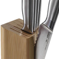 Joseph Joseph Elevate 5 Piece Knife Block Set - Steel Knives and Bamboo Block - 10564