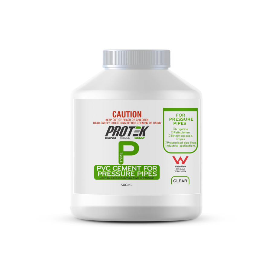 Protek PVC Cement - 500ml - Clear - Pressure Applications - SuperSaverAU - view 1