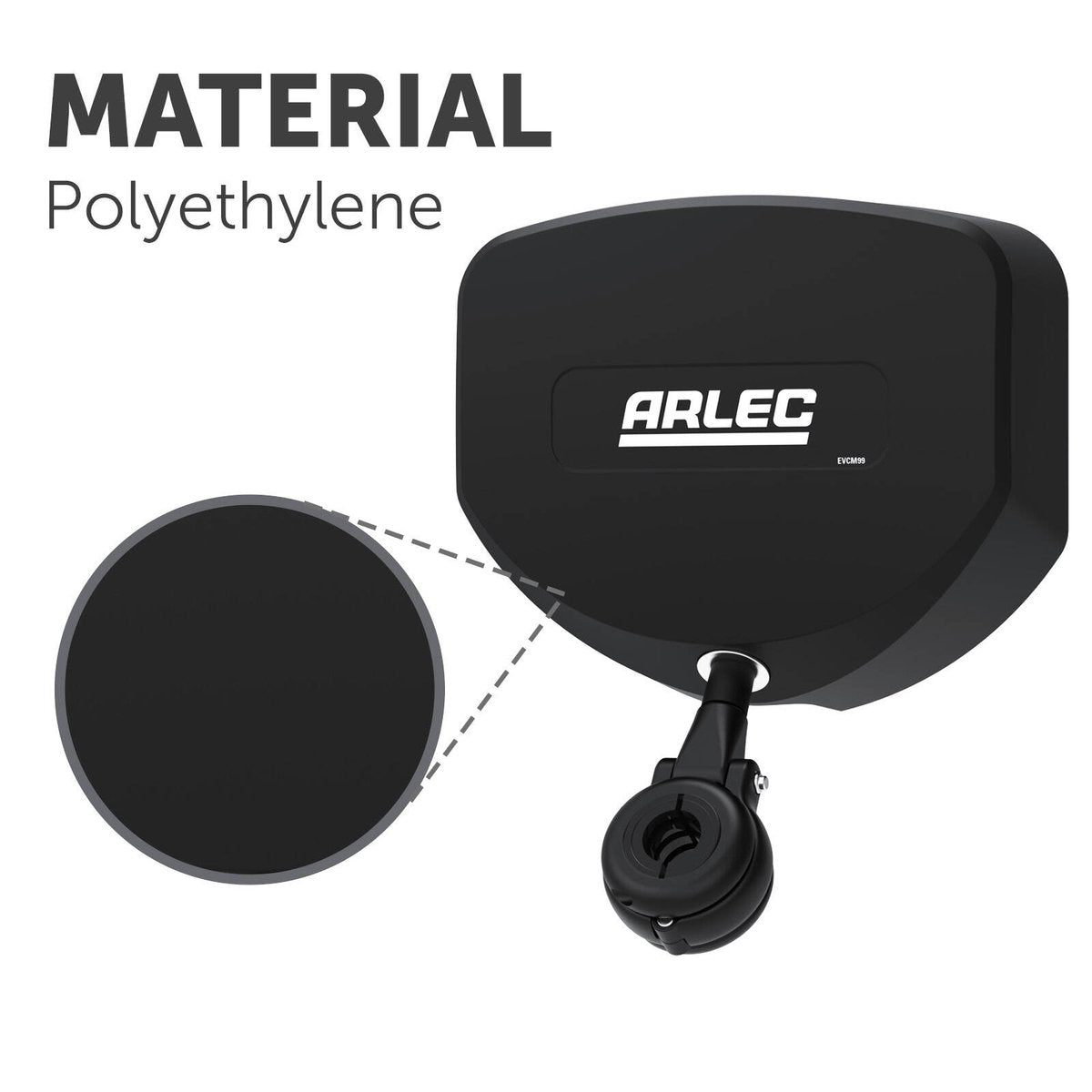 Arlec EV Charging Cable Retractor - 200mm x 200mm x 80mm - Black - Space-Saving Design - SuperSaverAU - view 3